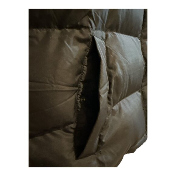 Land's End Black Down Blend Full Zip 2-Pocket Puffer Vest Jacket Men's 2XL 50-52 - Picture 3 of 6